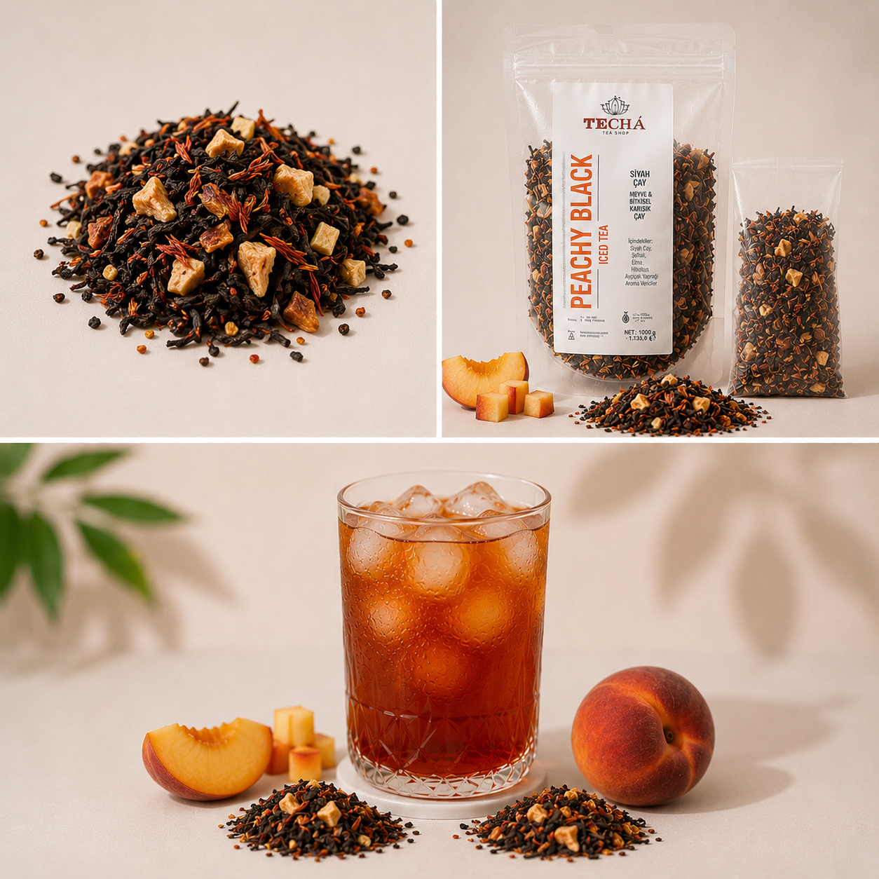 Peachy Black Iced Tea